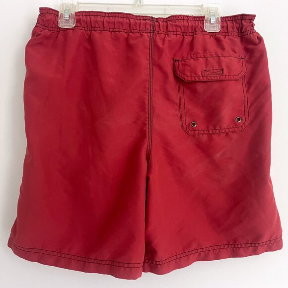Croft&Barrow Men's Red Swim Trunks - Medium - Picture 2 of 3